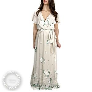 SHOW ME YOUR MUMU Audrey Flutter Sleeve Maxi Dress